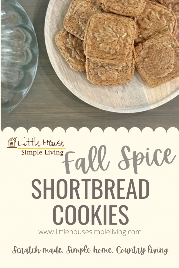 Fall spice shortbread cookies Pinterest 