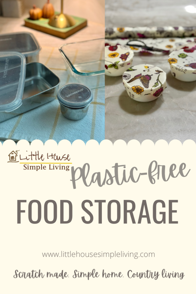 Plastic-free food storage Pinterest 