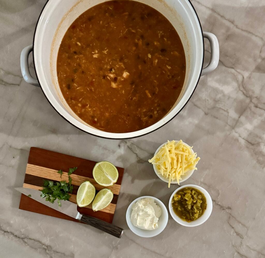 Cheesy Enchilada soup